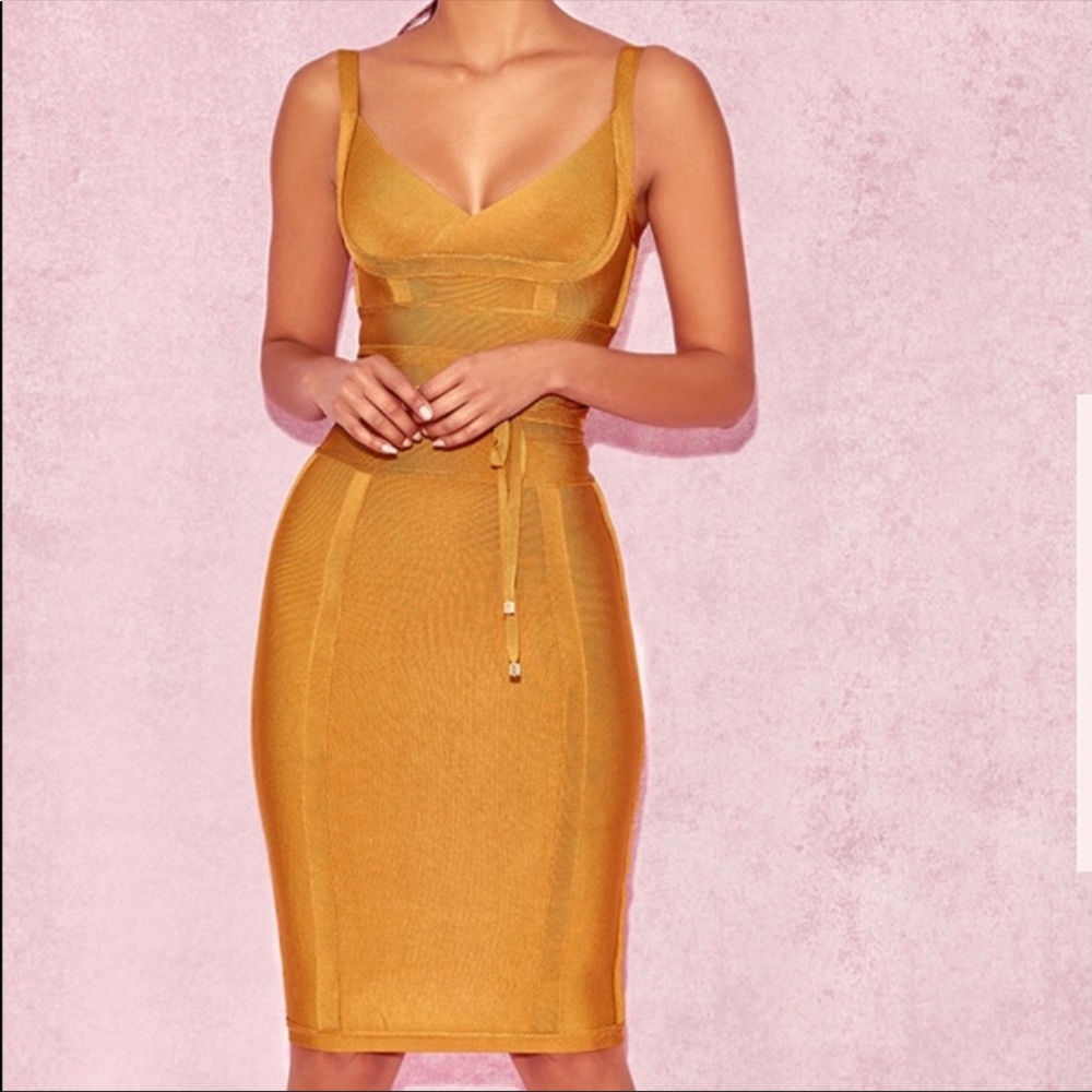 House of CB bandage dress ginger Belice Dress size small